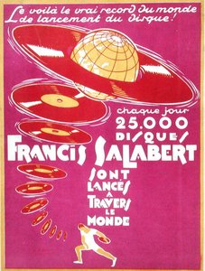 Werbung für Francis Salabert Disques