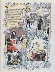 Werbung für Le Clos Charbonnier Beaujolais, um 1880