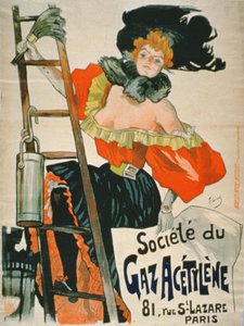 Werbung für die Societe du Gaz Acetylene, Paris