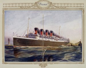 Werbeflyer des Liners „France“