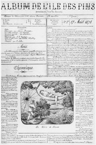 Album der Isle of Pines, Titelseite, 17. August 1878 von French School