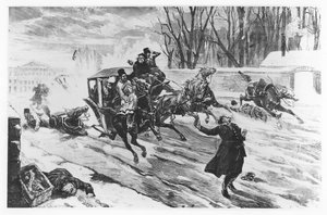 Alexander II. ermordet in St. Petersburg, 13. März 1881 von French School