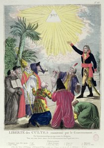 Allegorie des Konkordats zwischen Napoleon Bonaparte (1769-1821) und Papst Pius VII. (1742-1823) 1801