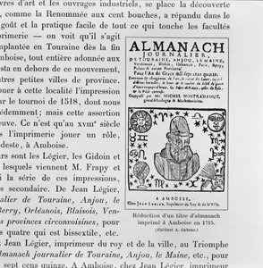 Almanach von Michel de Nostradame (Nostradamus) (1503-66) 1715 von French School