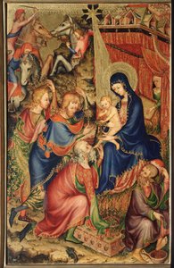Altarolo del Bargello: Anbetung der Könige (Diptychon von Bargello, Anbetung der Könige) von French School