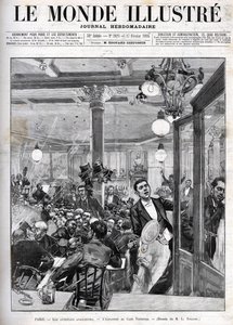 Anarchistische Angriffe in Paris im Februar 1894. Die Explosion im Terminus Café. „Die illustrierte Welt“ vom 17. Februar