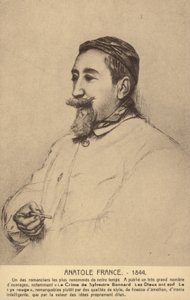 Anatole France (1844-1924), französischer Dichter, Journalist und Romanautor von French School