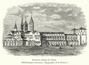 Ehemalige Abtei von Cluny von French School