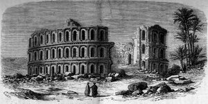Antike Architektur: Römisches Amphitheater (3. Jahrhundert) in El Djem (El Jem), Tunesien von French School