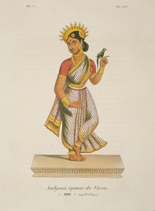 Andjana, Frau von Vayu, graviert von C. de Motte (1785-1836) von French School