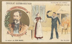 André Theuriet (1833-1907), französischer Dichter, Romanautor und Dramatiker, Autor von „Jean-Marie“, Drama (1872) von French School