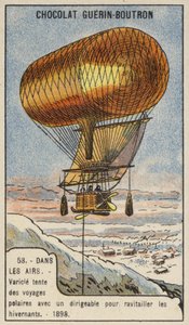 Anthony Varicle fliegt mit seinem lenkbaren Luftschiff nach Alaska, um überwinternde Goldsucher zu versorgen von French School