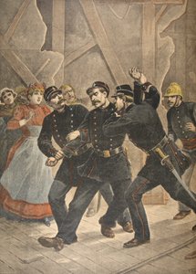 Verhaftung eines Stadtsergeanten, Illustration aus Le Petit Journal: Supplement illustre, 1898