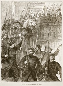 Verhaftung des Erzbischofs von Paris, März 1871, Illustration aus Cassells Geschichte des Krieges zwischen Frankreich und Deutschland, 1870-1871