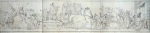 Ankunft in Paris von Objekten, die von der französischen Armee in Italien erobert wurden. Die Plünderung von Kunstwerken war das Ziel der Expeditionen von Dominique Vivant Denon unter dem Befehl von Konsul Napoleon Bonaparte für das Musée Napoleon (heute L von French School