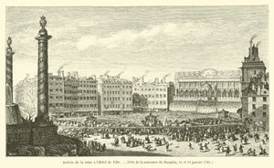 Ankunft der Königin im Hotel de Ville, Feier zur Geburt des Dauphins, 21. und 23. Januar 1782