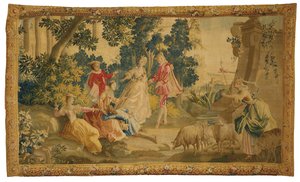 Pastorale Tapisserie aus Aubusson