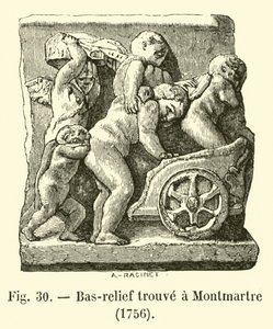 Relief gefunden in Montmartre, 1756 von French School
