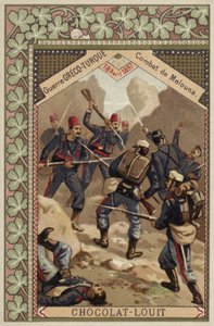Schlacht von Melouna, Griechisch-Türkischer Krieg, 18. April 1897 von French School