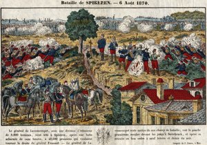 Schlacht von Spicheren am 6. August von French School