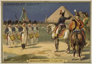 Schlacht der Pyramiden, Ägypten, 21. Juli 1798 von French School
