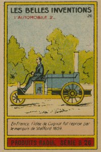 Karte der schönen Erfindungen, Automobil von French School