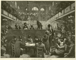 Schöne Künste, In der Salle Graffard, Gemälde von M. Jean Béraud von French School
