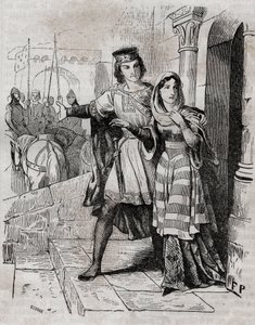 Bertrade von Montfort (1070-1117) Königin von Frankreich mit Philipp I. König von Frankreich - in „Histoire de France“ von Anquetil. 19. Jahrhundert von French School