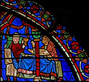 Bischof Pappolus - im St. Cheron Fenster von French School