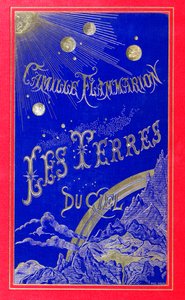 Buchumschlag für Les Terres du Ciel, geschrieben von Camille Flammarion (1842-1925) 1877 (Leder)