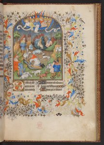 Stundenbuch, Add MS 32454 f.32r, Frankreich von French School
