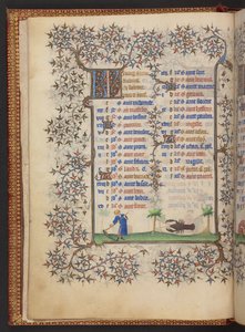 Stundenbuch, Add MS 32454 f.4v, Frankreich