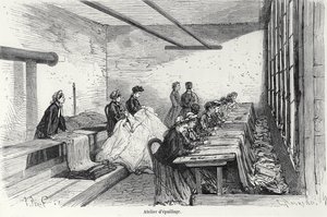 Bouterel-Färberei in Clichy, aus Turgan, Paris, 1874