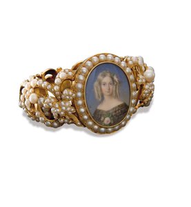 Armband mit einem Miniaturbild von Marie, Herzogin von Aumale