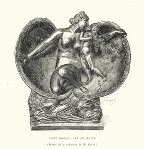 Bronze, die die Geburt der Venus darstellt, von Le Mosca (Stich)