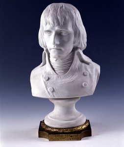 Büste von Bonaparte, Erster Konsul der Französischen Republik. 1801. Kaiserliche Manufaktur von Sèvres. Die Sammlung der Soldaten von einst. Paris 1802 von French School