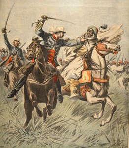 Gefangennahme von Samory durch Leutnant Jacquin, Illustration aus Le Petit Journal: Supplement illustre, 30. Oktober 1898