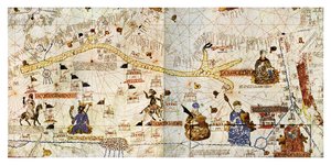 Karawanenrouten der Sahara im Jahr 1413, aus 
