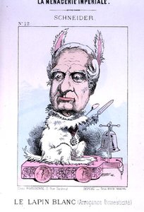 Karikatur von Eugene Schneider (1805-75) vor 1870