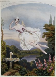 Carlotta Grisi (1819-99) als Giselle, aus dem gleichnamigen Ballett von Adolphe Adam (1803-56) von French School
