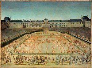 Karussell für Ludwig XIV. vor den Tuilerien von French School