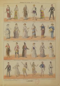 Besetzung der Oper Lakme von Leo Delibes (1861-91)