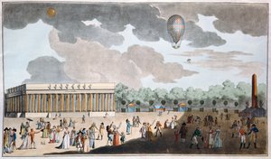 Feier des Bastille-Tages, 14. Juli auf den Champs Elysees, Paris im Jahr 1801 von French School