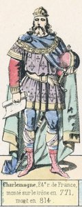 Karl der Große, 24. König von Frankreich, bestieg den Thron 771, gestorben 814 von French School