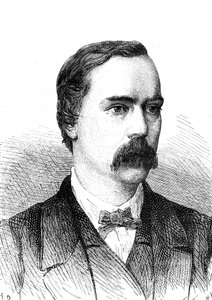 Charles BRIGHT (1832-1888), englischer Ingenieur, Installation des transatlantischen Telegrafenkabels. Gravur 1868 von French School