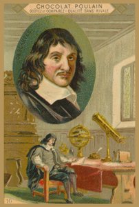 Chocolat Poulain Handelskarte, René Descartes