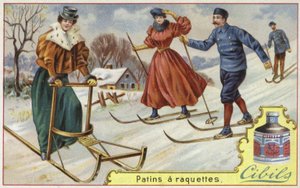 Cibils-Karte mit Skifahren und Rodeln von French School