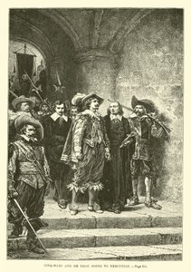 Cinq-Mars und de Thou auf dem Weg zur Hinrichtung von French School