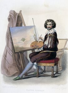 Claude Gellée genannt Lorrain (1600-1682) französischer Maler in "Le Plutarque français" von Mennechet, Paris von French School