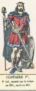 Chlothar I., 7. König, bestieg den Thron 558, gestorben 561 von French School